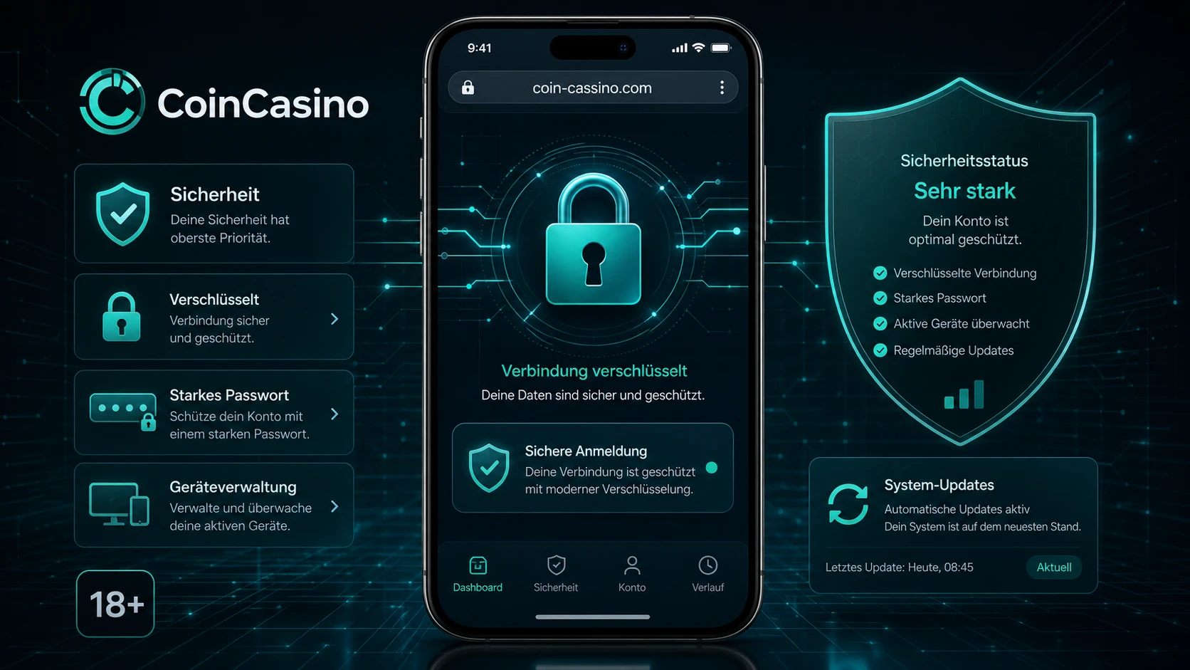 Sicherheit der CoinCasino App